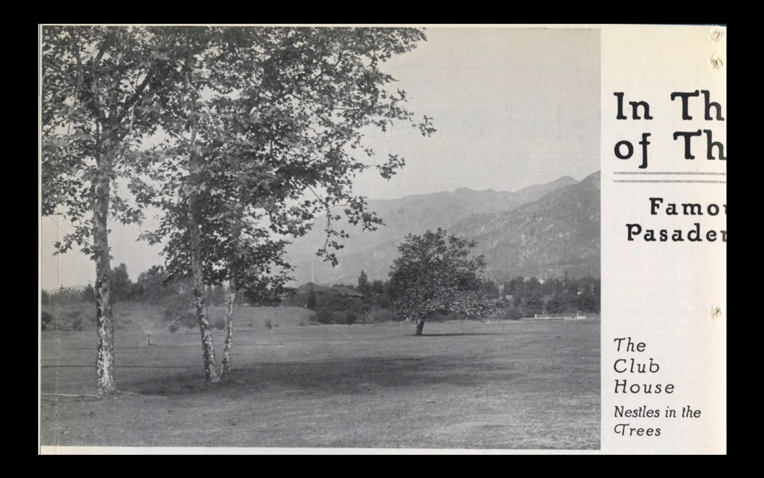 1925 Course Looking Toward Clubhouse