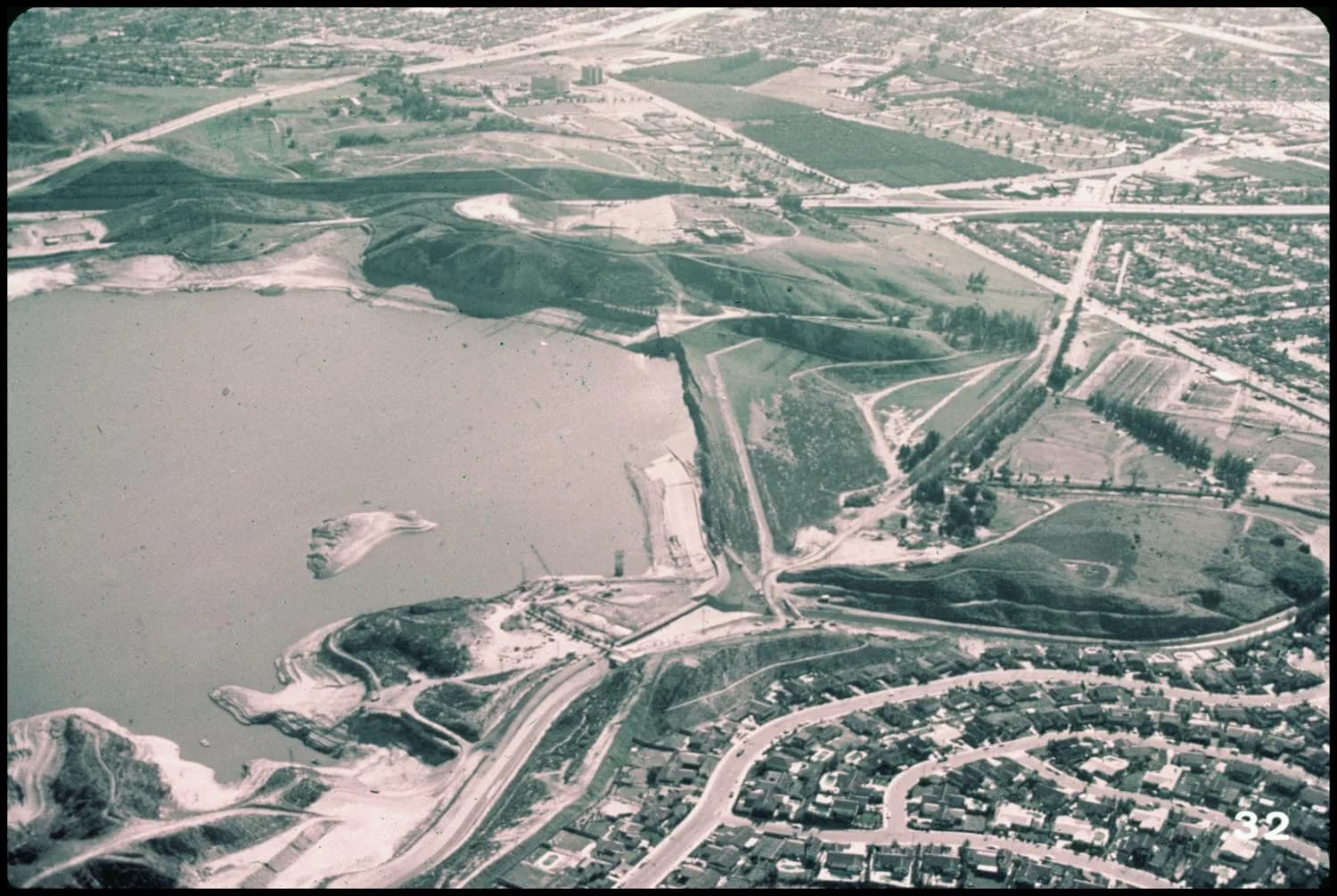 Van Norman Dam Aerial Shot