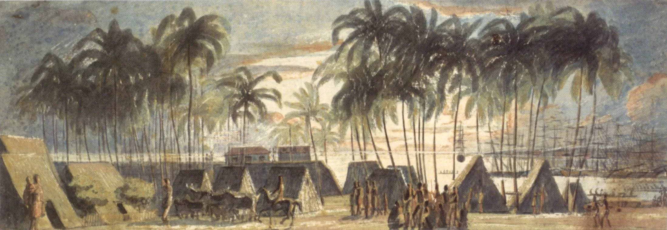 Port of Honolulu by Louis Choris 1816 1